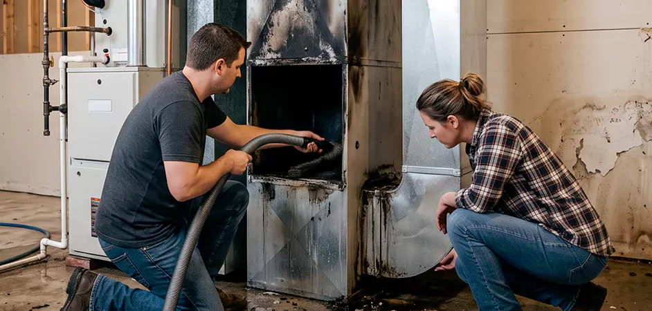 Fire and Flood Duct Restoration in San Angelo, TX