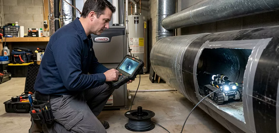 Robotic Duct Inspection in San Angelo, TX
