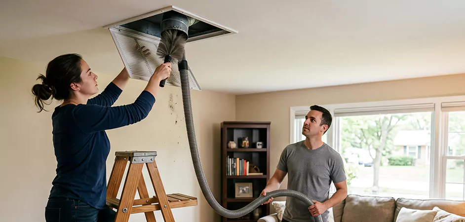Roof and Wall Exhaust Cap Cleaning in San Angelo