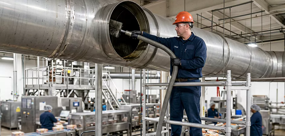 Food Processing Facility Duct Cleaning in San Angelo