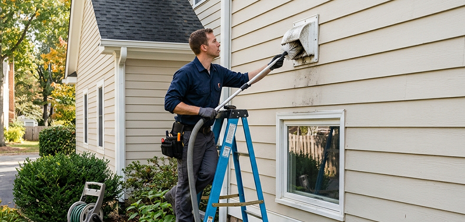 Exterior Vent Cap Cleaning in San Angelo